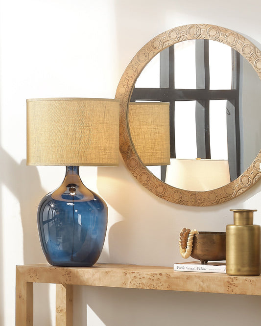 Lampe XL Plum Jar - Bleu marine